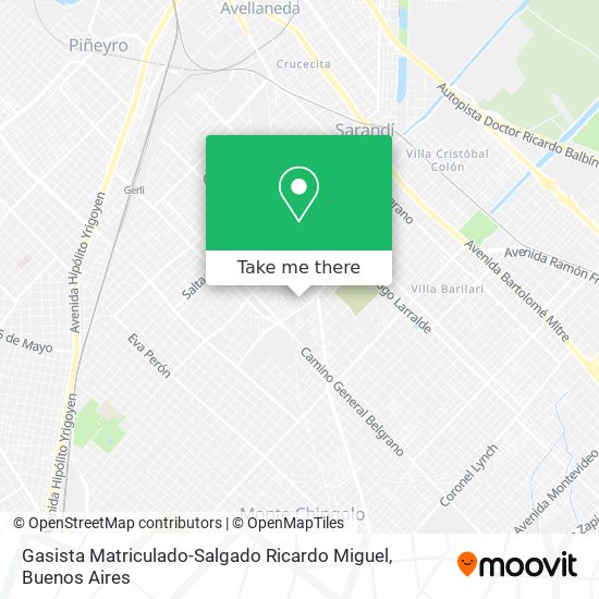 Gasista Matriculado-Salgado Ricardo Miguel map