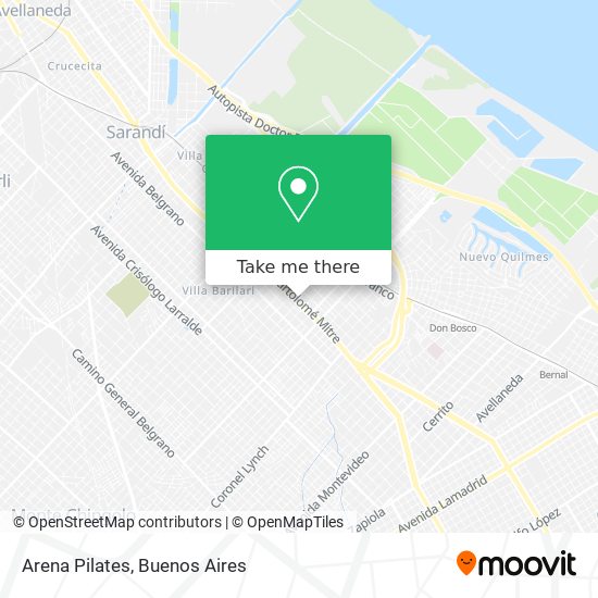 Arena Pilates map