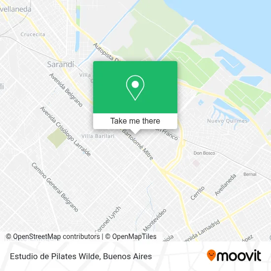 Estudio de Pilates Wilde map