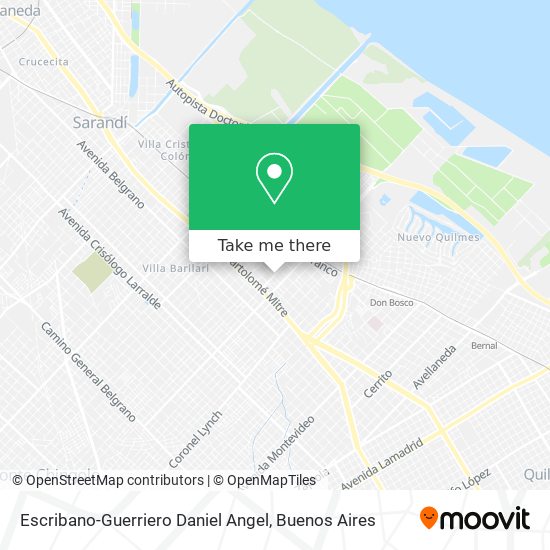 Mapa de Escribano-Guerriero Daniel Angel