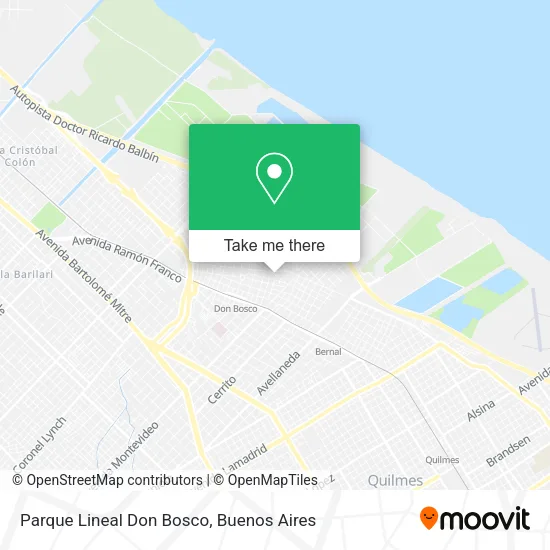 Mapa de Parque Lineal Don Bosco