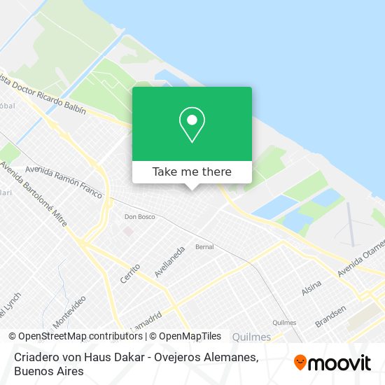 Mapa de Criadero von Haus Dakar - Ovejeros Alemanes