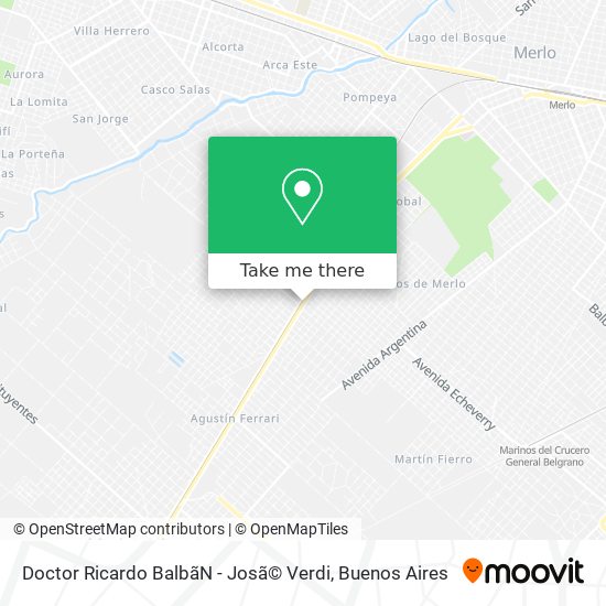 Mapa de Doctor Ricardo Balbã­N - Josã© Verdi