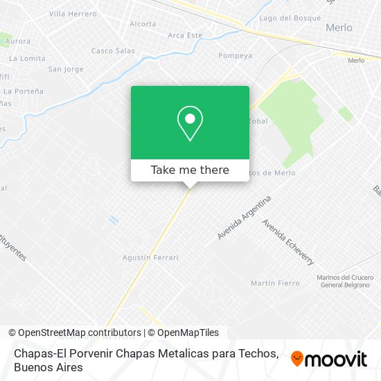 Chapas-El Porvenir Chapas Metalicas para Techos map