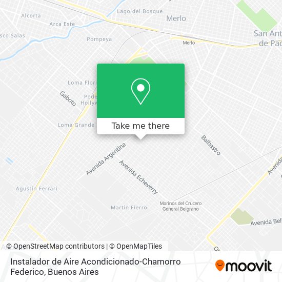 Mapa de Instalador de Aire Acondicionado-Chamorro Federico