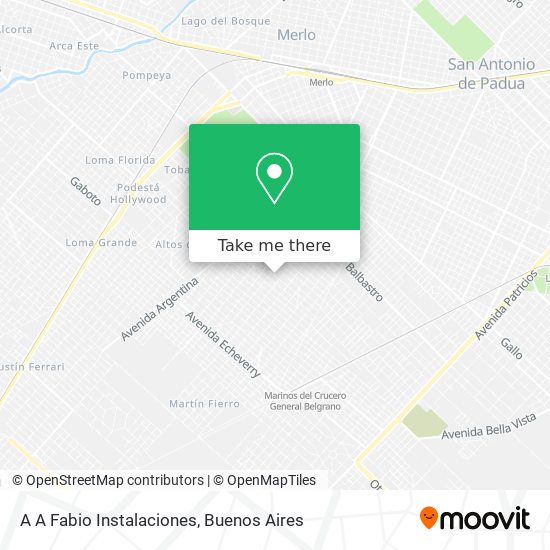A A Fabio Instalaciones map