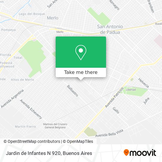 Mapa de Jardin de Infantes N 920