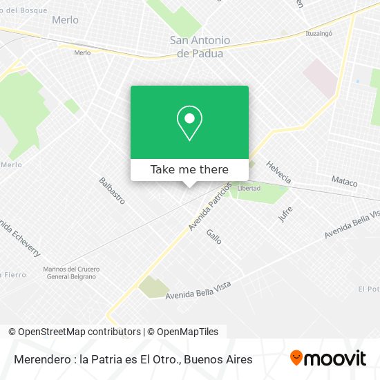 Mapa de Merendero : la Patria es El Otro.
