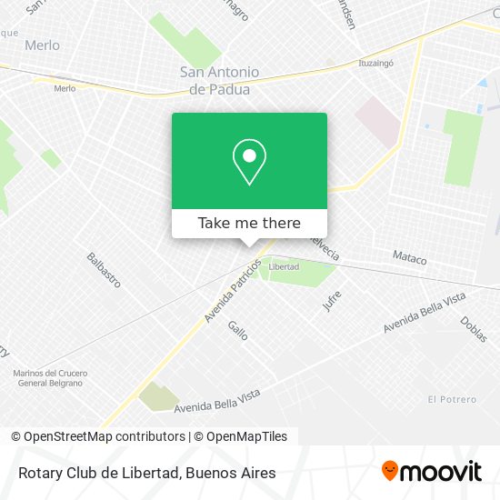 Rotary Club de Libertad map