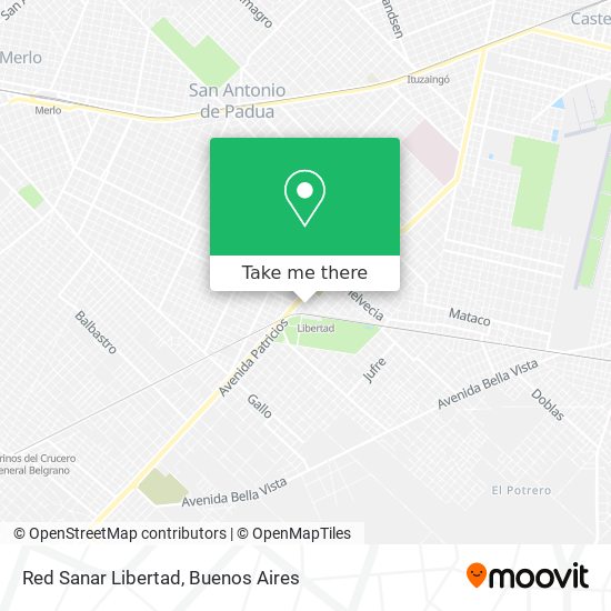 Red Sanar Libertad map