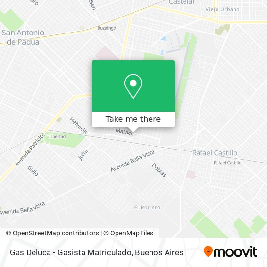 Gas Deluca - Gasista Matriculado map