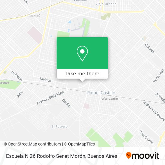 Escuela N 26 Rodolfo Senet Morón map