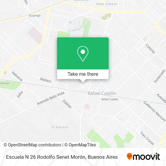 Mapa de Escuela N 26 Rodolfo Senet Morón