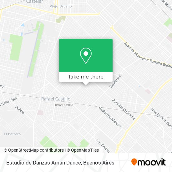 Mapa de Estudio de Danzas Aman Dance