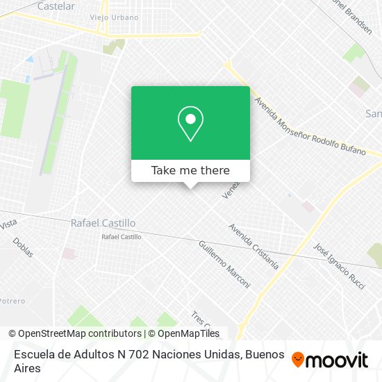 Escuela de Adultos N 702 Naciones Unidas map