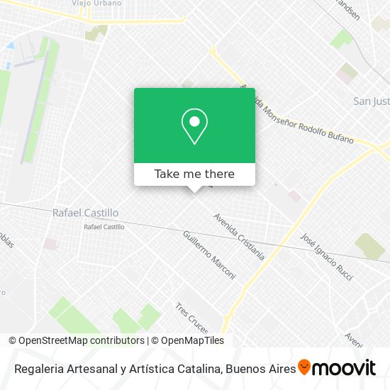 Mapa de Regaleria Artesanal y Artística Catalina
