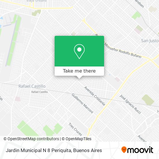 Mapa de Jardin Municipal N 8 Periquita