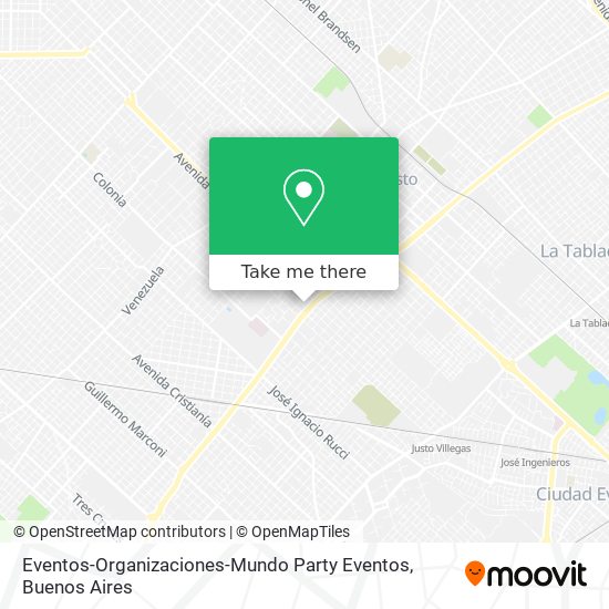 Eventos-Organizaciones-Mundo Party Eventos map