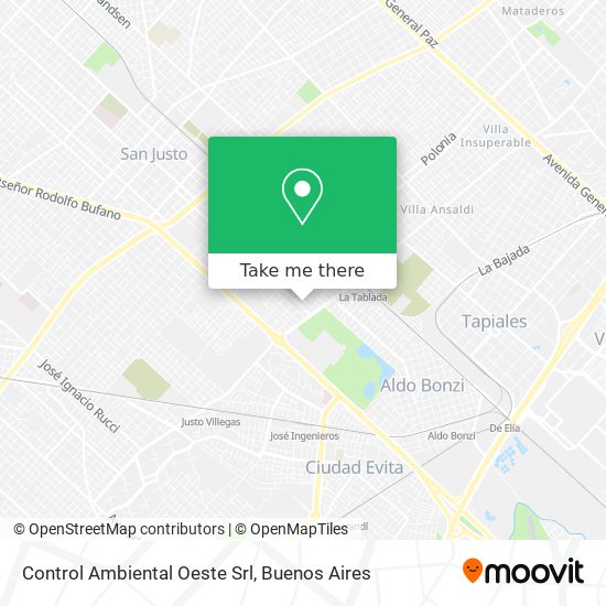 Control Ambiental Oeste Srl map