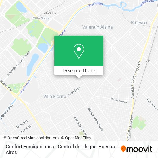 Confort Fumigaciones - Control de Plagas map