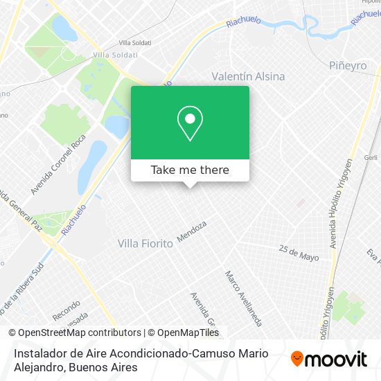 Mapa de Instalador de Aire Acondicionado-Camuso Mario Alejandro