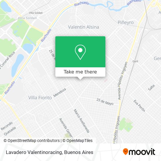 Lavadero Valentinoracing map