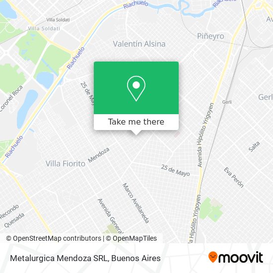 Mapa de Metalurgica Mendoza SRL