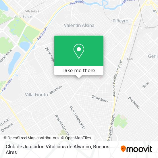 Club de Jubilados Vitalicios de Alvariño map