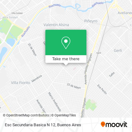 Mapa de Esc Secundaria Basica N 12