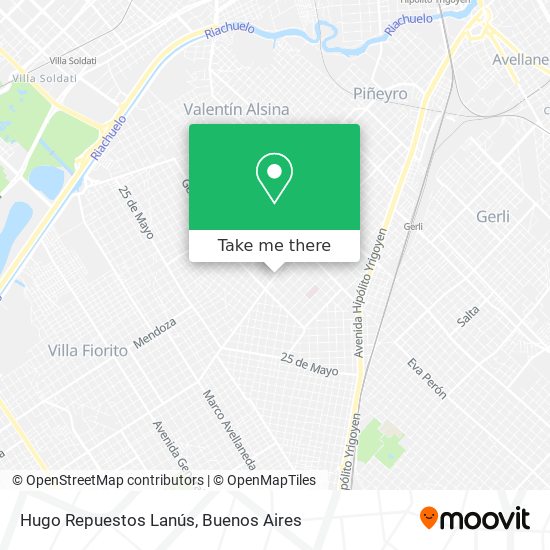 Hugo Repuestos Lanús map