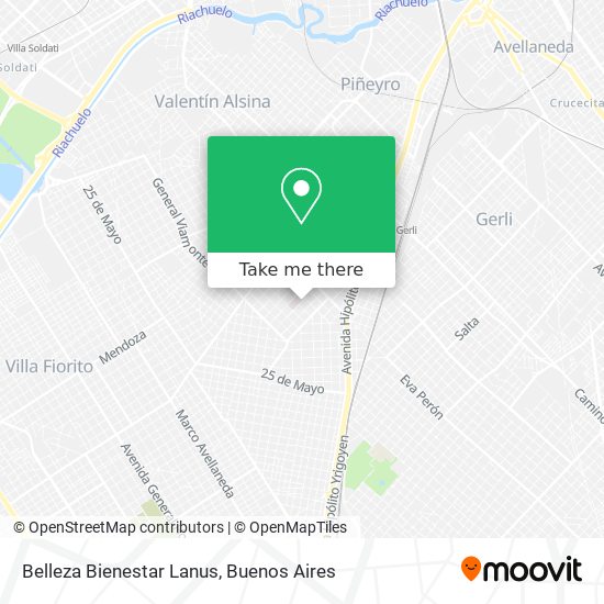 Mapa de Belleza Bienestar Lanus