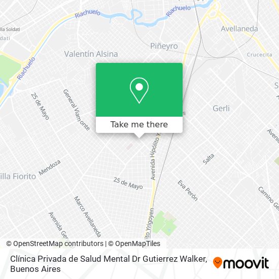 Clínica Privada de Salud Mental Dr Gutierrez Walker map