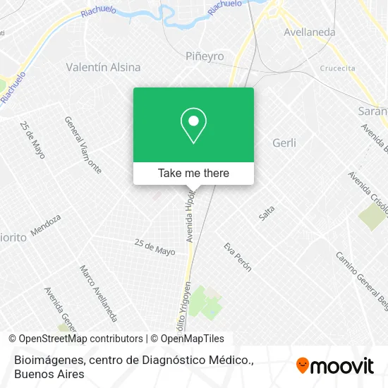 Mapa de Bioimágenes, centro de Diagnóstico Médico.