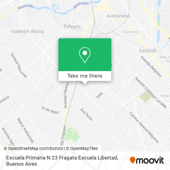 Mapa de Escuela Primaria N 23 Fragata Escuela Libertad