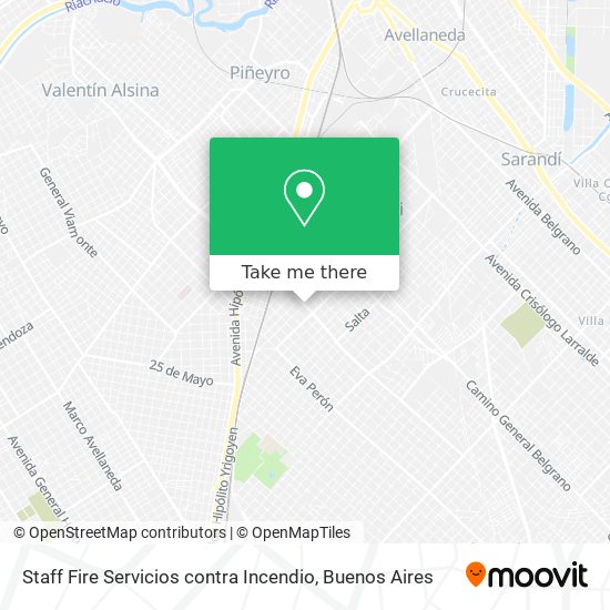 Staff Fire Servicios contra Incendio map