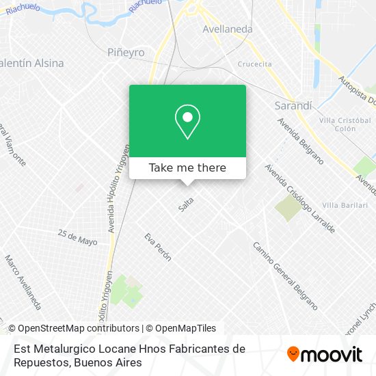 Est Metalurgico Locane Hnos Fabricantes de Repuestos map