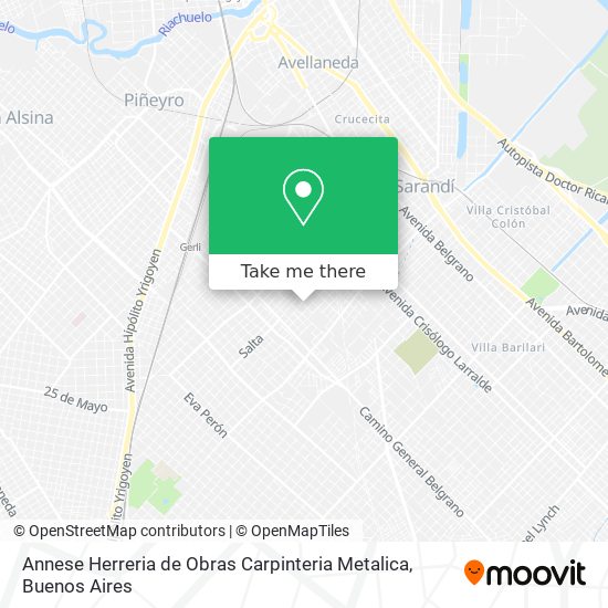 Annese Herreria de Obras Carpinteria Metalica map