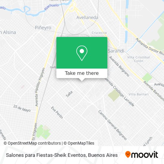 Salones para Fiestas-Sheik Eventos map