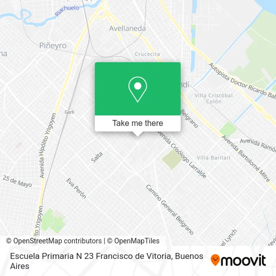 Escuela Primaria N 23 Francisco de Vitoria map