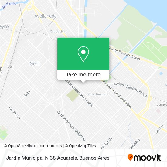 Jardin Municipal N 38 Acuarela map