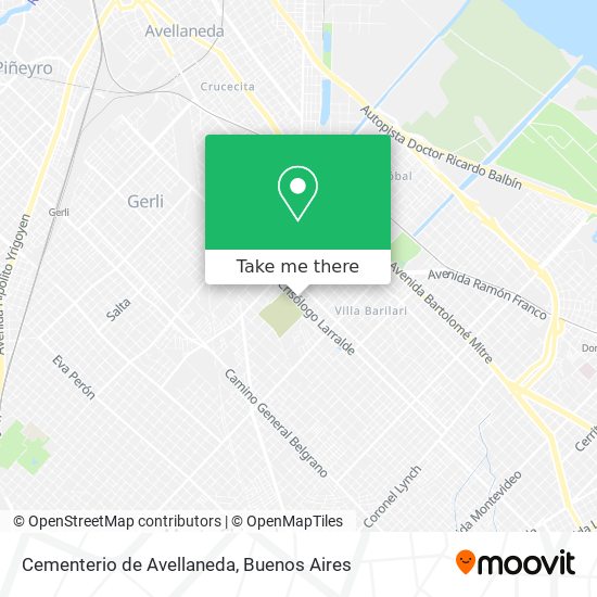 Mapa de Cementerio de Avellaneda