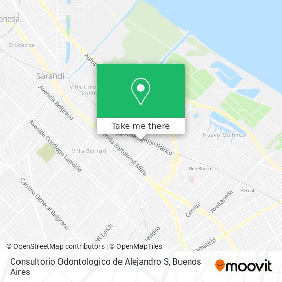 Mapa de Consultorio Odontologico de Alejandro S