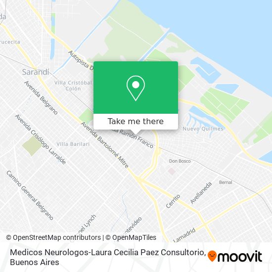 Medicos Neurologos-Laura Cecilia Paez Consultorio map