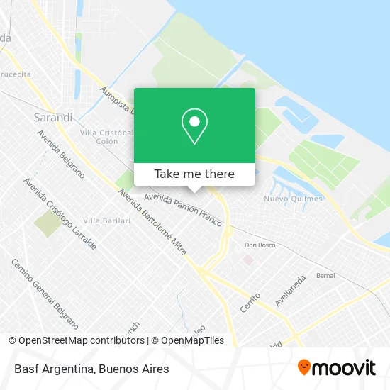 Mapa de Basf Argentina