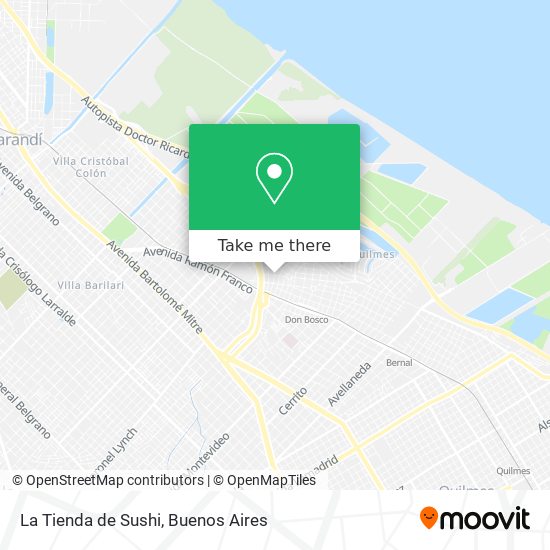 Mapa de La Tienda de Sushi