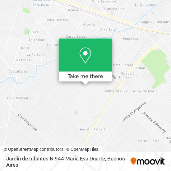 Mapa de Jardin de Infantes N 944 Maria Eva Duarte