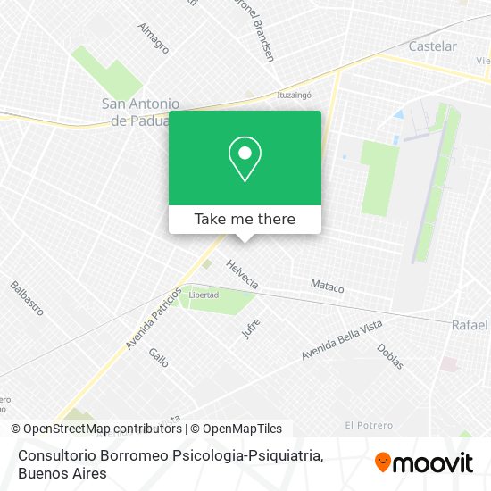 Mapa de Consultorio Borromeo Psicologia-Psiquiatria