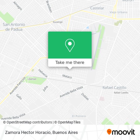 Zamora Hector Horacio map