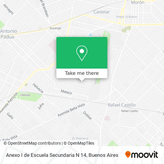 Anexo I de Escuela Secundaria N 14 map