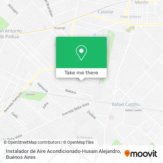 Mapa de Instalador de Aire Acondicionado-Husain Alejandro